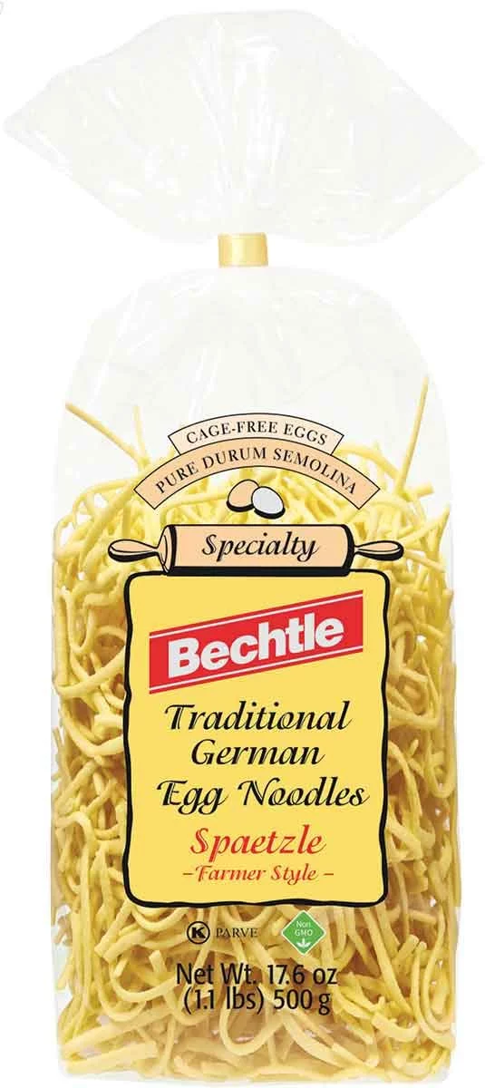 Bechtle Spaetzle (Traditional German Egg Noodles) Farmers Style, 17.6-Ounce Bags (Pack of 12)