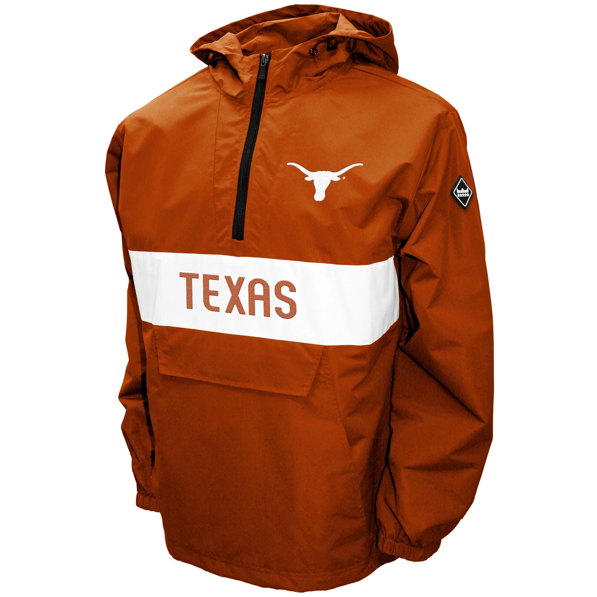 Men's Franchise Club Texas Orange Texas Longhorns Alpha Anorak Half-Zip Pullover Jacket