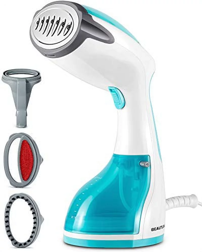Steamer For Clothes, Portable Handheld Garment Fabric Wrinkles Remover, 30-Second Fast Heat-Up, Auto-Off, Large Detachable Water Tank