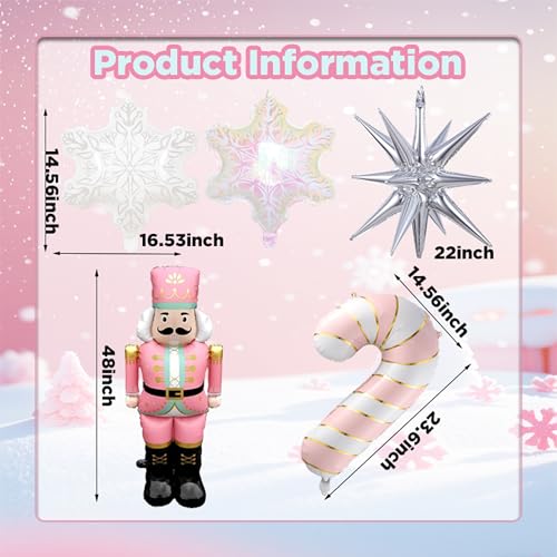 153Pcs Christmas Balloon Arch Kit - Winter Wonderland Decorations with 48