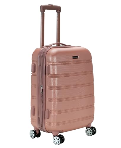Rockland Melbourne Hardside Expandable Luggage with Spinner Wheels, Lavender, Carry-On 20