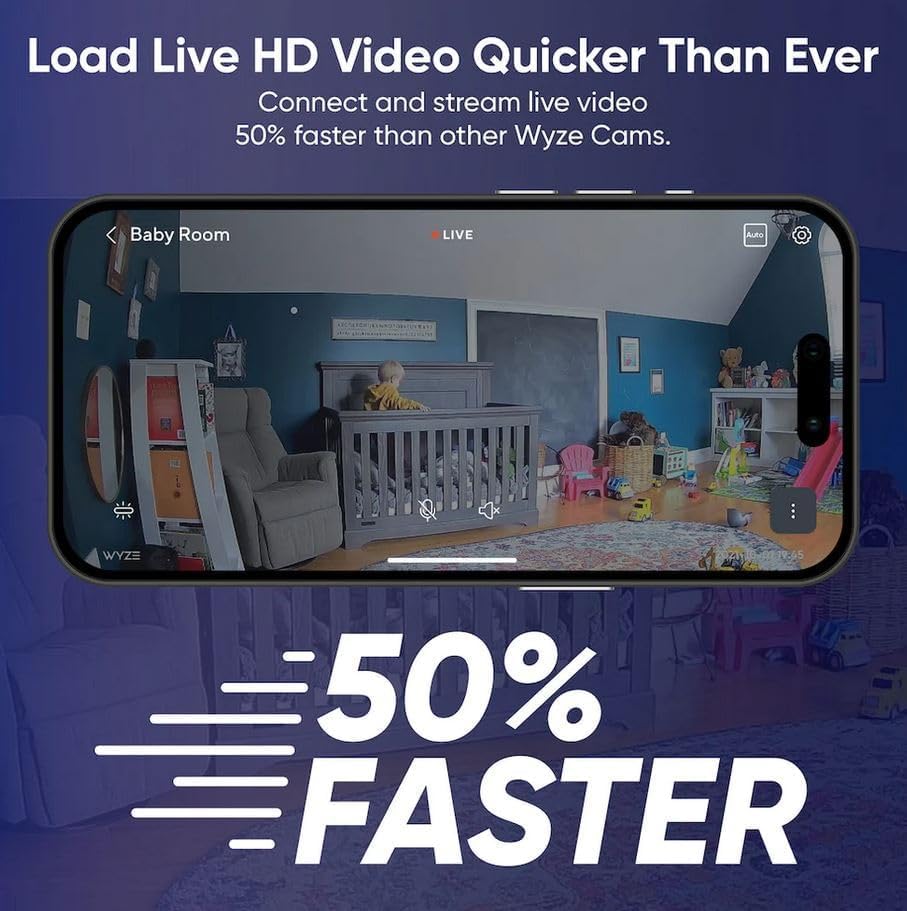 WYZE Cam OG Indoor/Outdoor 1080p WI-Fi Smart Home Security Camera with Color Night Vision, Built-in Spotlight, Motion Detection, 2-Way Audio, Compatible with Alexa & Google Assistant, White (2-Pack)