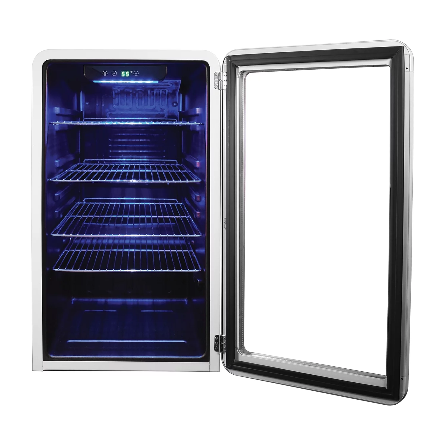 Magic Chef MCB34CHW 3.4-Cu. Ft. Retro Beverage Cooler (White)