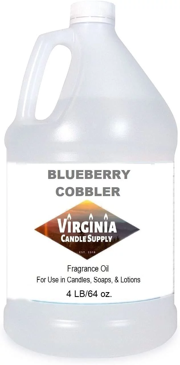 Blueberry Cobbler Fragrance Oil 64 oz Bottle for Candle Making, Soap Making, Tart Making, Room Sprays, Lotions, Car Fresheners, Slime, Bath Bombs, Warmers