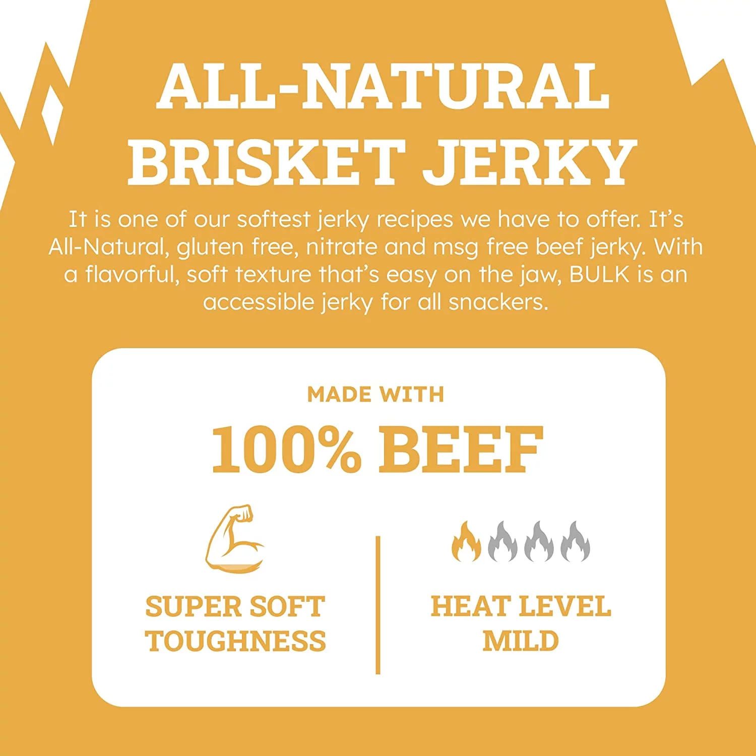 BULK Beef Jerky All Natural Brisket Dried Beef, Low Fat and Calorie Snacks, Teriyaki, 5lb