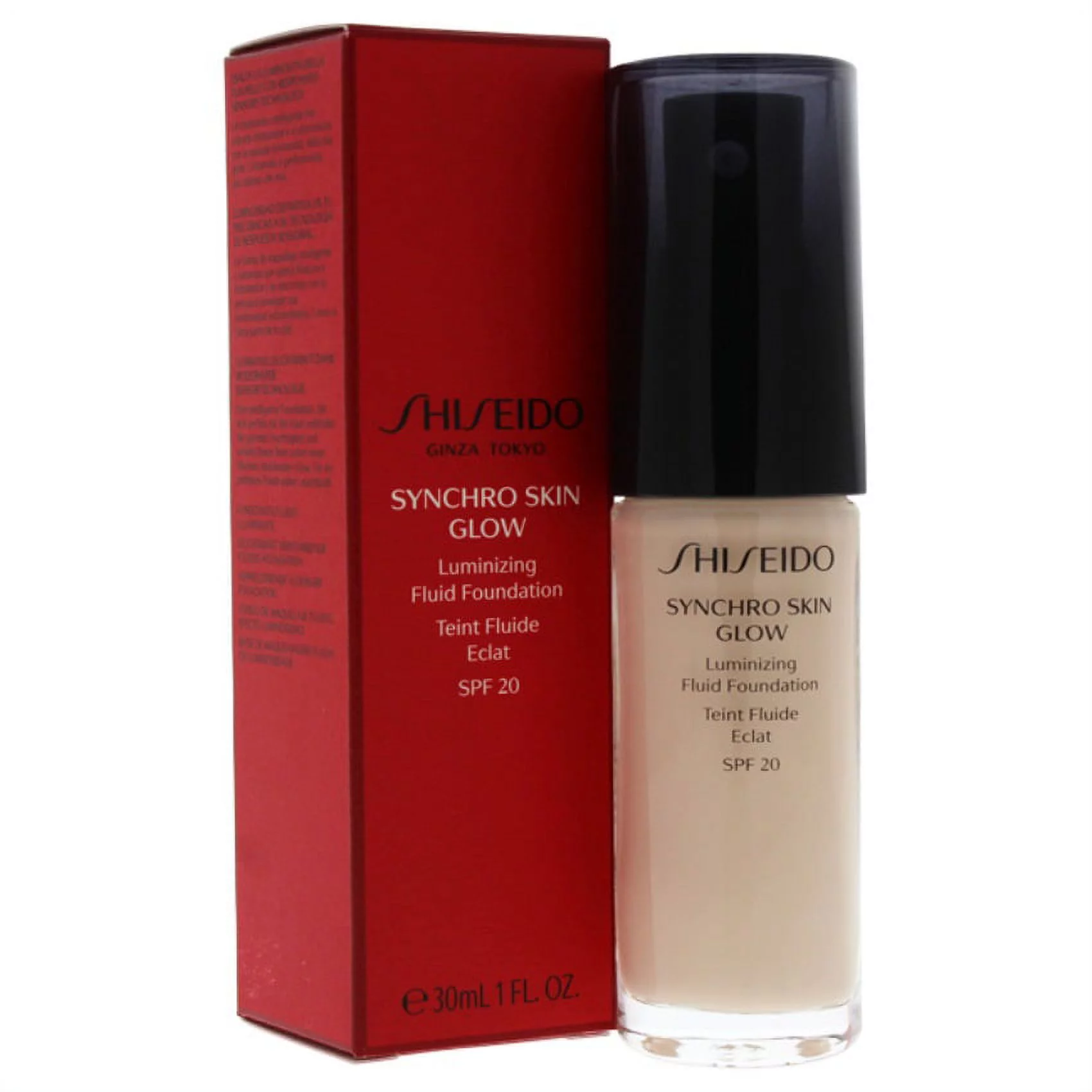 Synchro Skin Glow Luminizing Fluid Foundation SPF 20 - 01 Neutral Shiseido Foundation for Women 1 oz
