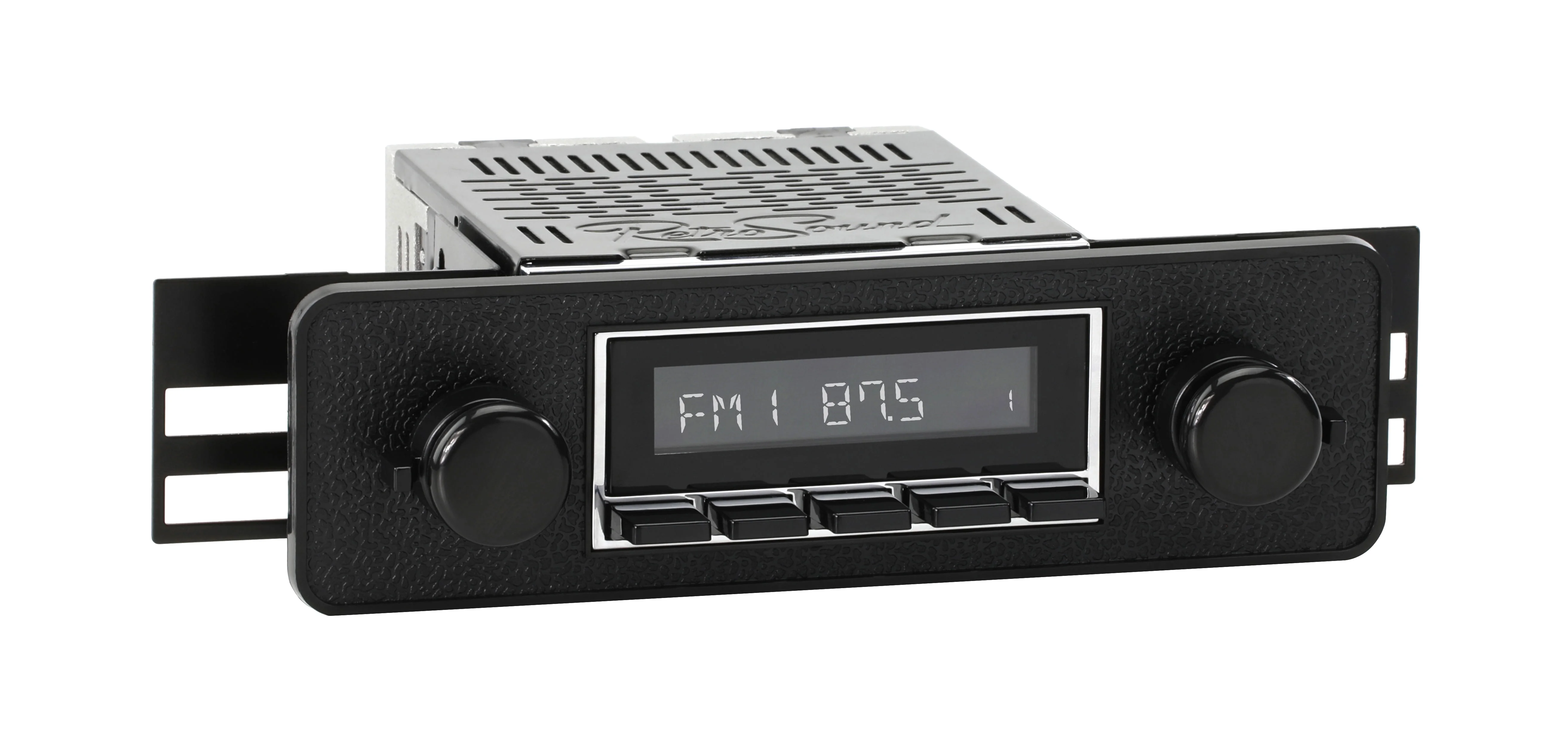 RetroRadio Compatible with 1969-75 Jaguar XJ Series with Euro-style Plate Features Include Bluetooth, HD, SiriusXM Ready, AM/FM LCB-M4-402-40-90JA2