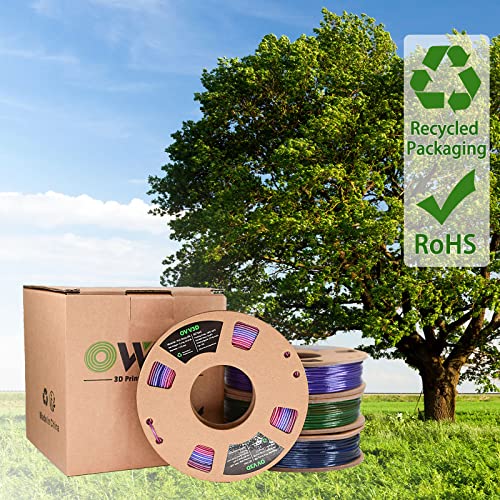 OVV3D Wood 3D Printer Filament Bundle - Wood PLA Filament 1.75mm, 200g x 4 Pack (Walnut, Oak, Cherry, Teak)