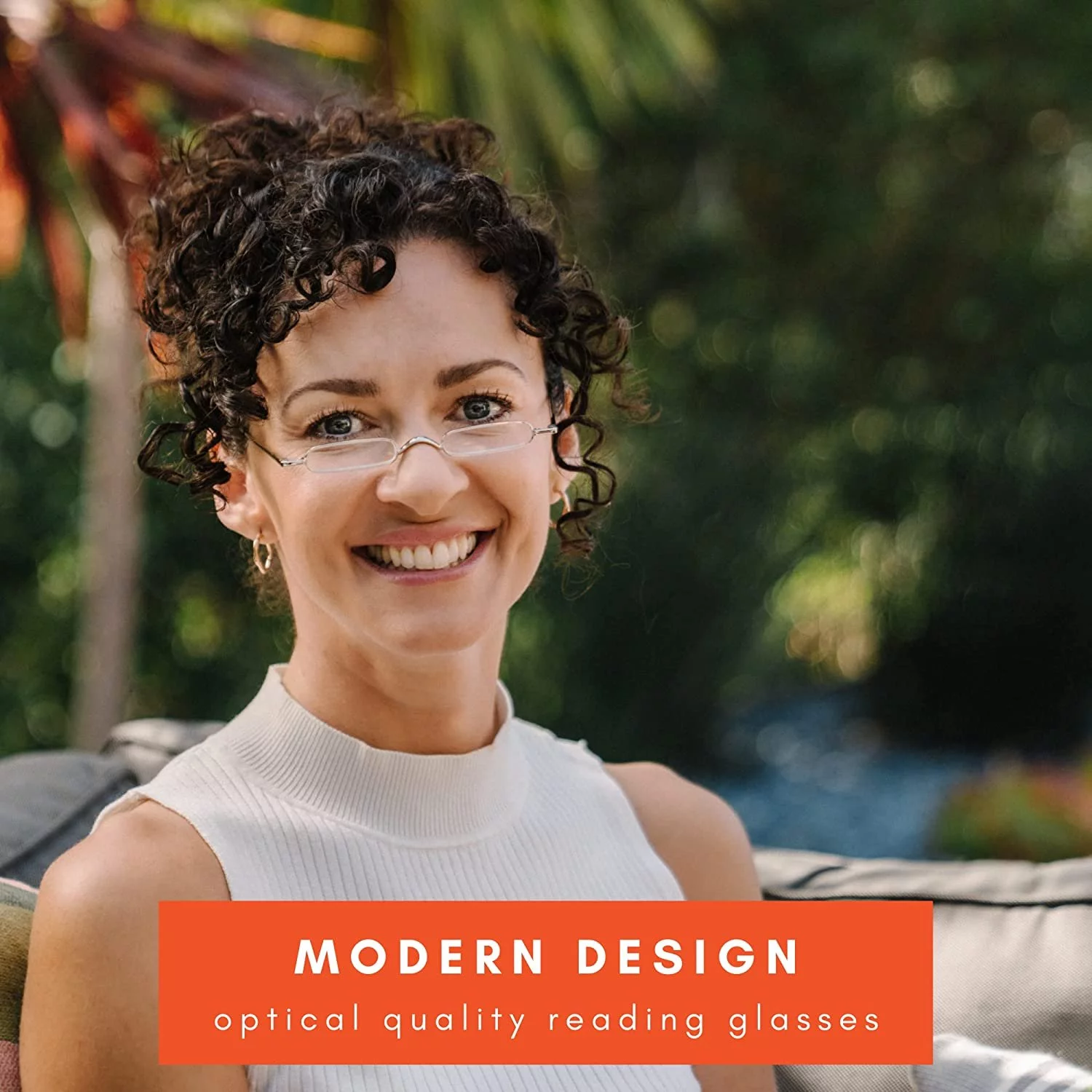 MicroVision Optical Original Mini Reader Reading Glasses With Tube Case For Women and Men Lightweight & Portable Eyeglasses