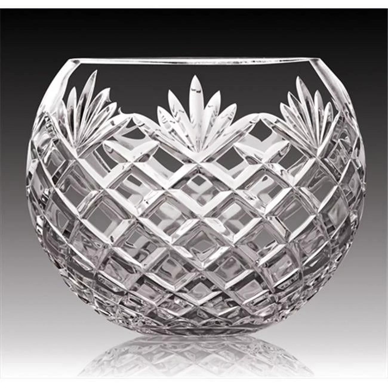 Majestic Gifts MA-120-8-N Majestic 8 in. Crystal Rose Bowl