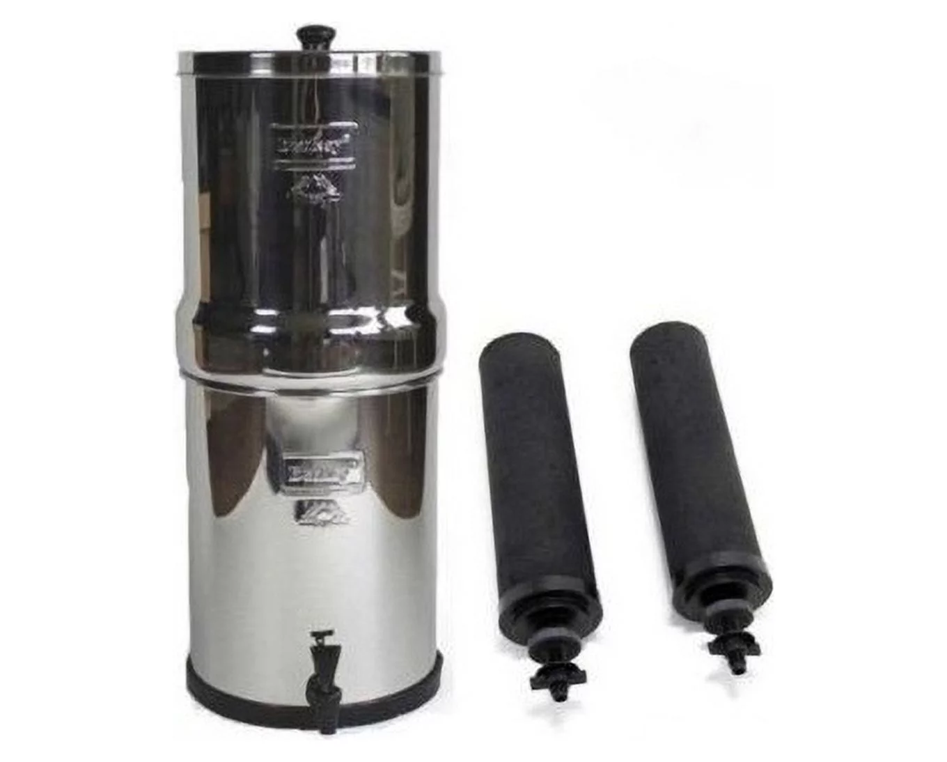 Travel Berkey Stainless Steel Water Filtration System with 2 Black Filters