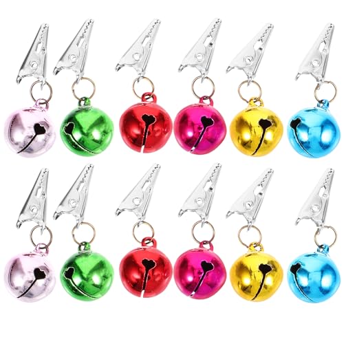 72 Pcs Pet Christmas Hair Clip Beard Decorations Mini Christmas Balls Santa Claus Beard Ring Bell Ornaments Ornaments Multicolor Accessories