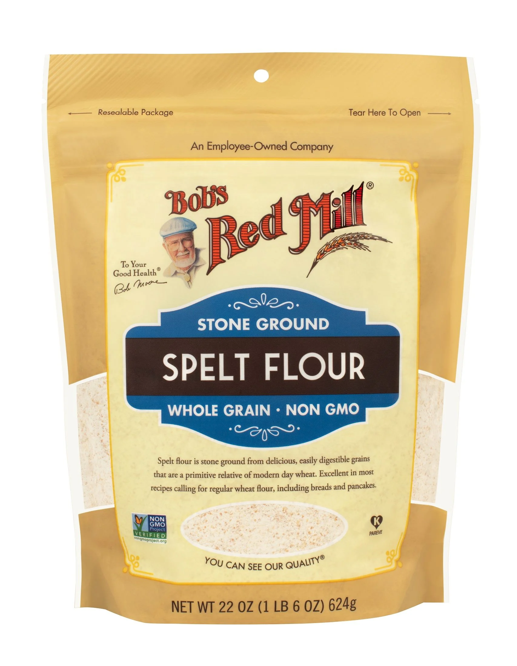 Bobs Red Mill Spelt Flour, 22 Ounce -- 4 per case.