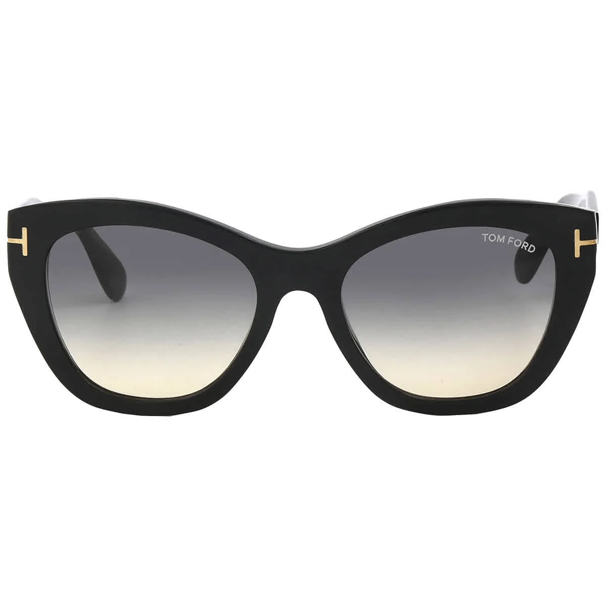 Tom Ford FT0940 01B Cara Plastic Shiny Black Grad Smoke 56 mm Women's Sunglasses