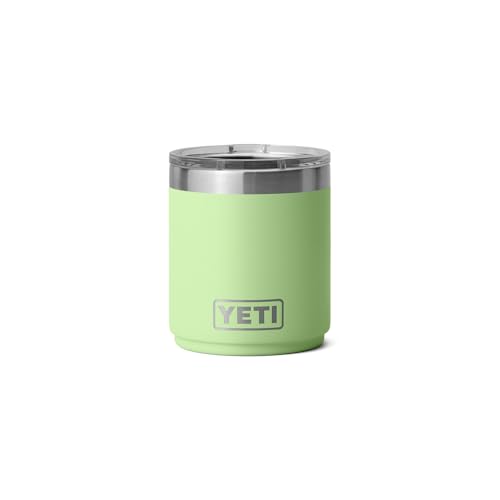 YETI Rambler Lowball, Vacuum Insulated Stainless Steel Stackable Lowball with MagSlider Lid, Stainless Steel, 10 oz (296 ml)