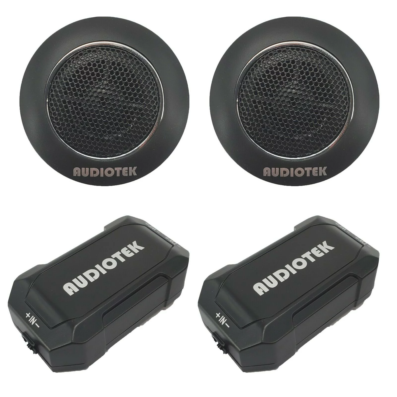 (2) Pairs 65C 2000W 6.5-Inch 2-Way Car Audio Component Speaker System 6-1/2in Bundle