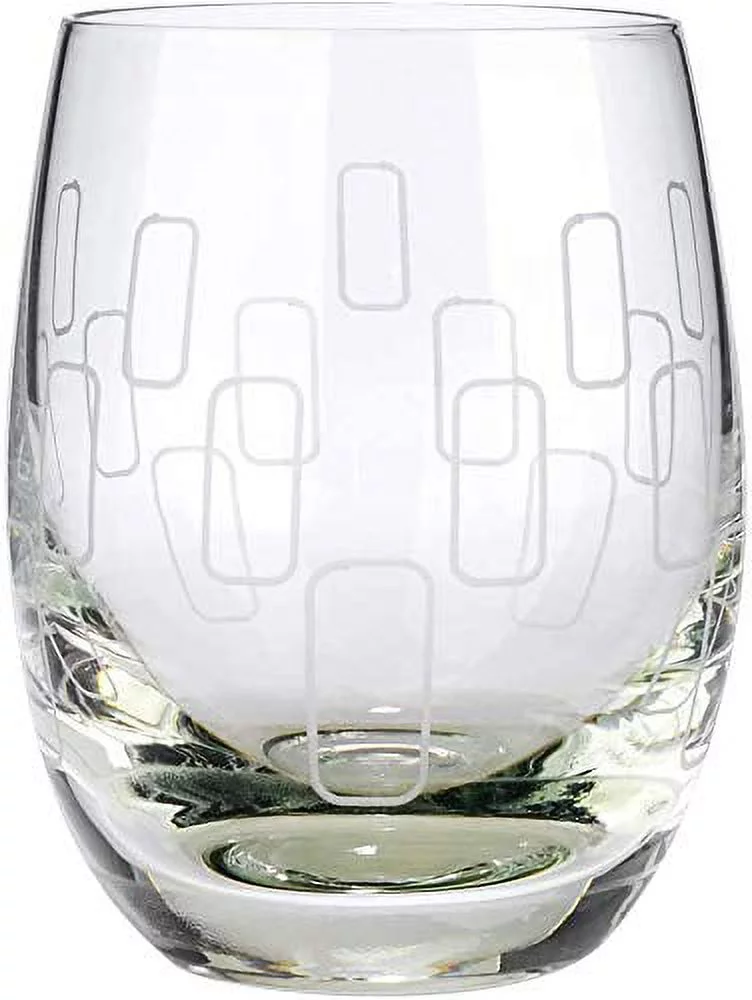 Bohemia Set of 6 Crystal Shot Glasses - 2 oz, Multi Colored Engraved Rainbow