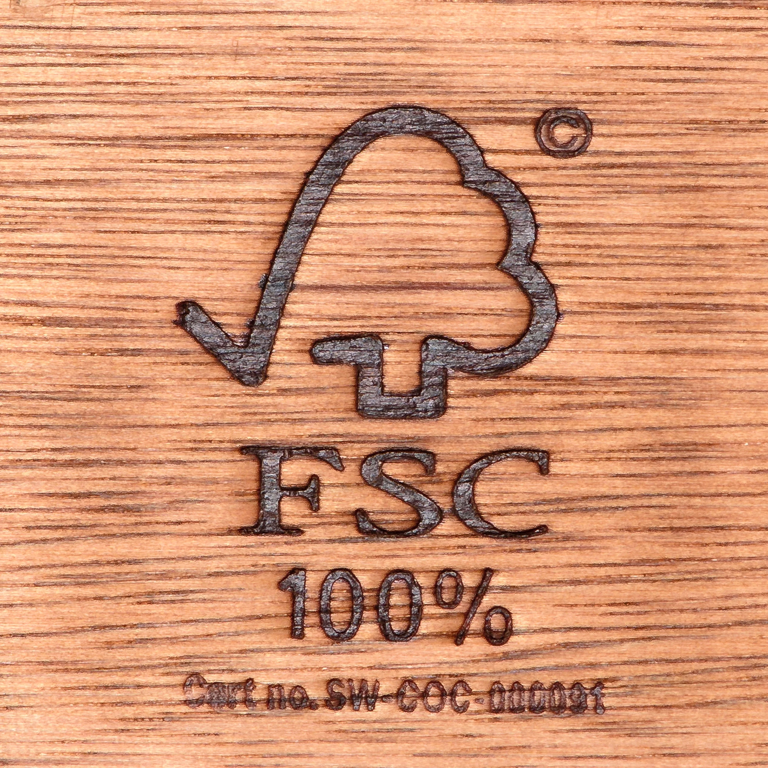 Amazonia Milano Solid Wood 100% FSC Certified Rectangular Patio Dining Set, Seating Capacity: 6