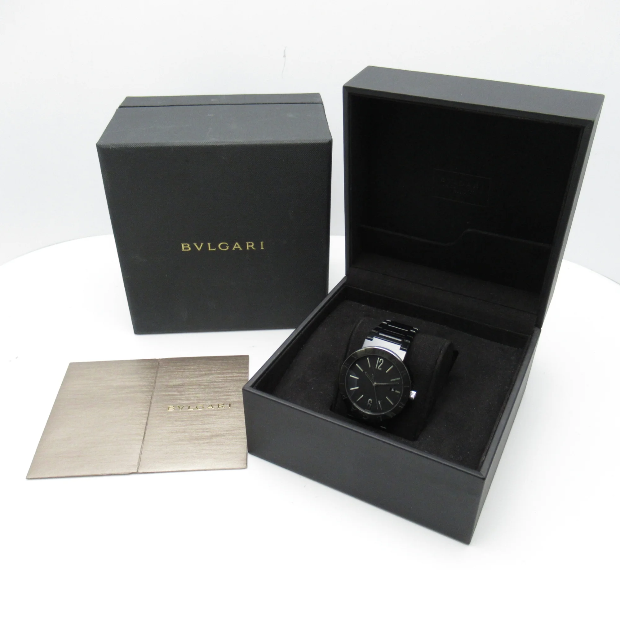 Pre-Owned BVLGARI Bvlgari Bvlgari DLC Wrist Watch watch Wrist Watch BB41S/103540 Mechanical Automatic Black  Stainless Steel BB41S/103540 (Good)
