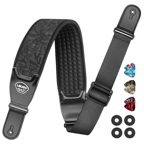 LEKATO Guitar Straps for Electric Guitar Bass, 3.5