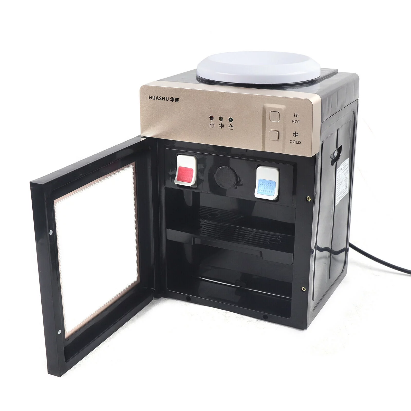 OUKANING Hot&Cold Water Cooler Dispenser Freestanding Top Loading Home Office-US