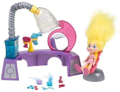 Trollz Glow Hair Salon Topaz Figure Set