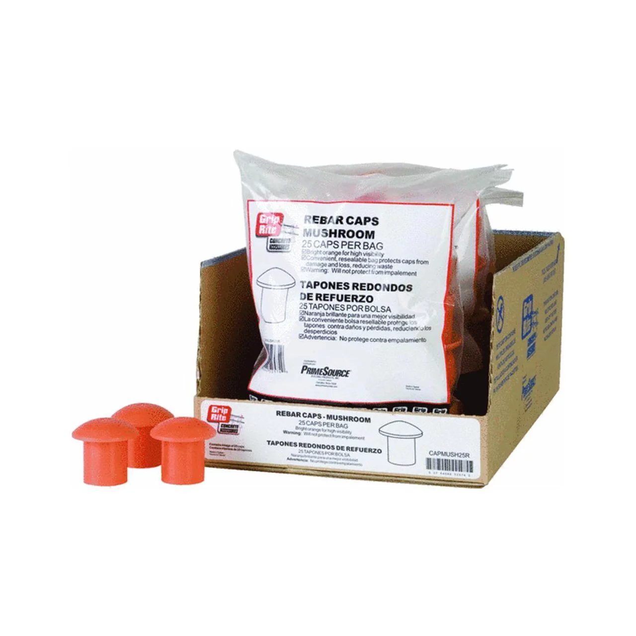 PRIMESOURCE CAPMUSH25R REBAR Cap