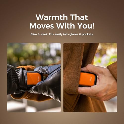 OCOOPA Magnetic Rechargeable Hand Warmers 2 Pack, Card-Style Electric AI Hand Warmers 5000mAh, Pocket Portable Hands Heater, UL Certified, for Men Women, Hunting Essentials, UT4 Young