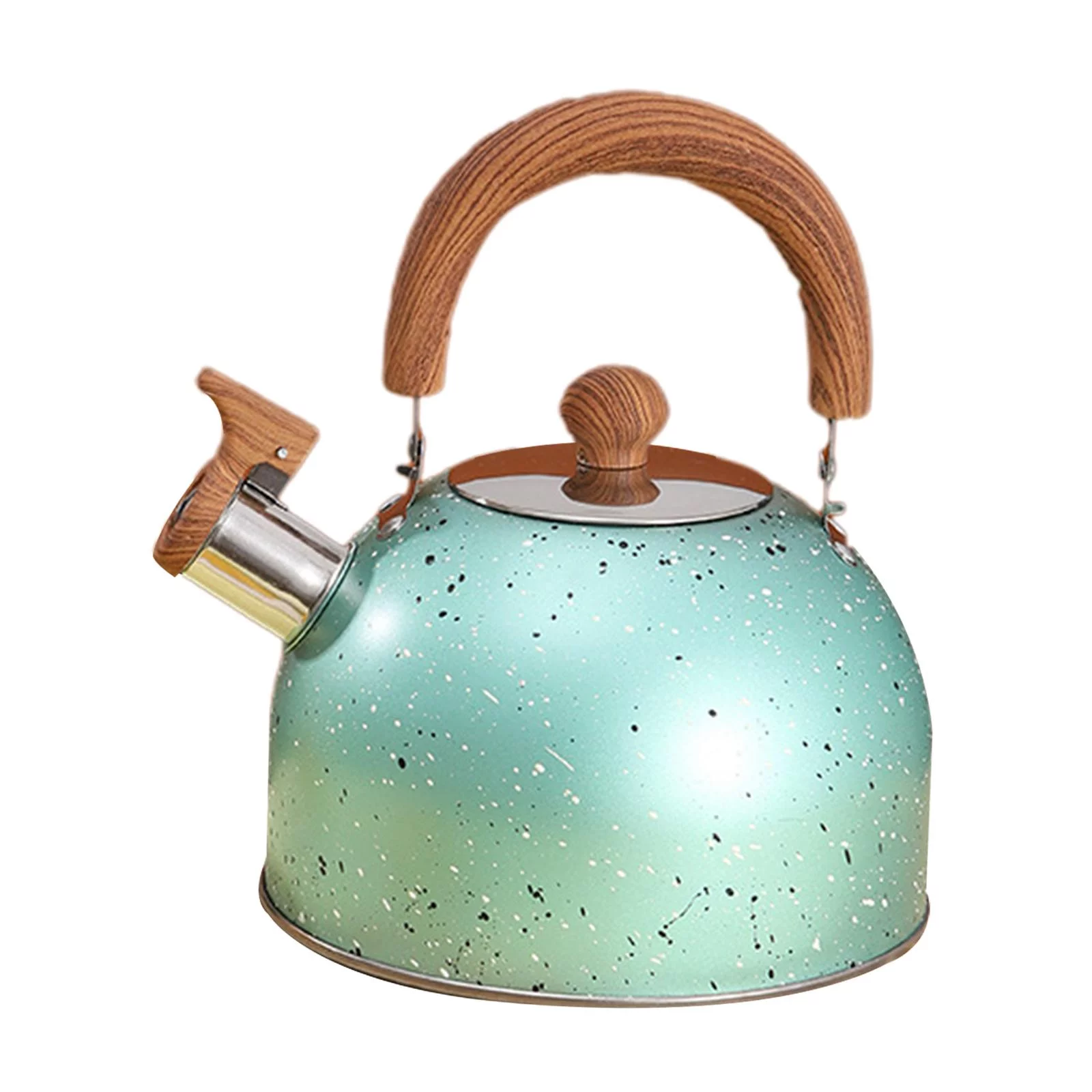 Stainless Whistling Water Kettle Teapot Cookware Milk Kettle Kitchenware Green
