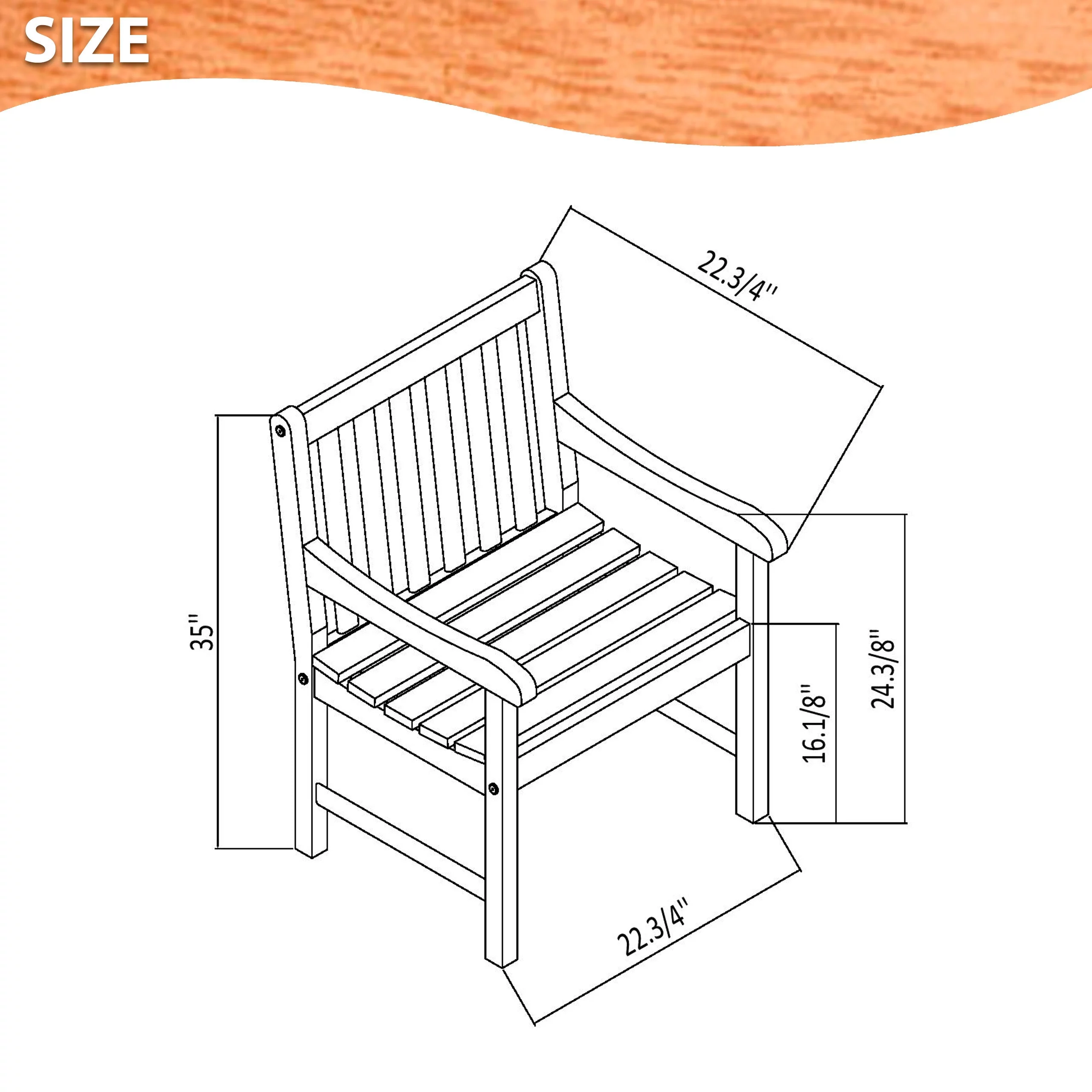 Amazonia Milano Solid Wood 100% FSC Certified Rectangular Patio Dining Set, Seating Capacity: 6