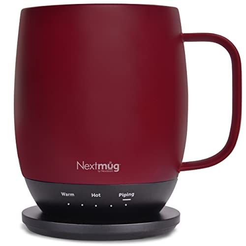 Nextmug - Temperature-Controlled, Self-Heating Coffee Mug (Black - 14 oz.)