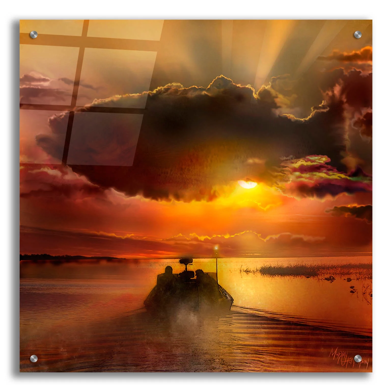 Epic Art 'The Morning Bite' by Murray Henderson Fine Art, Acrylic Glass Wall Art, 24