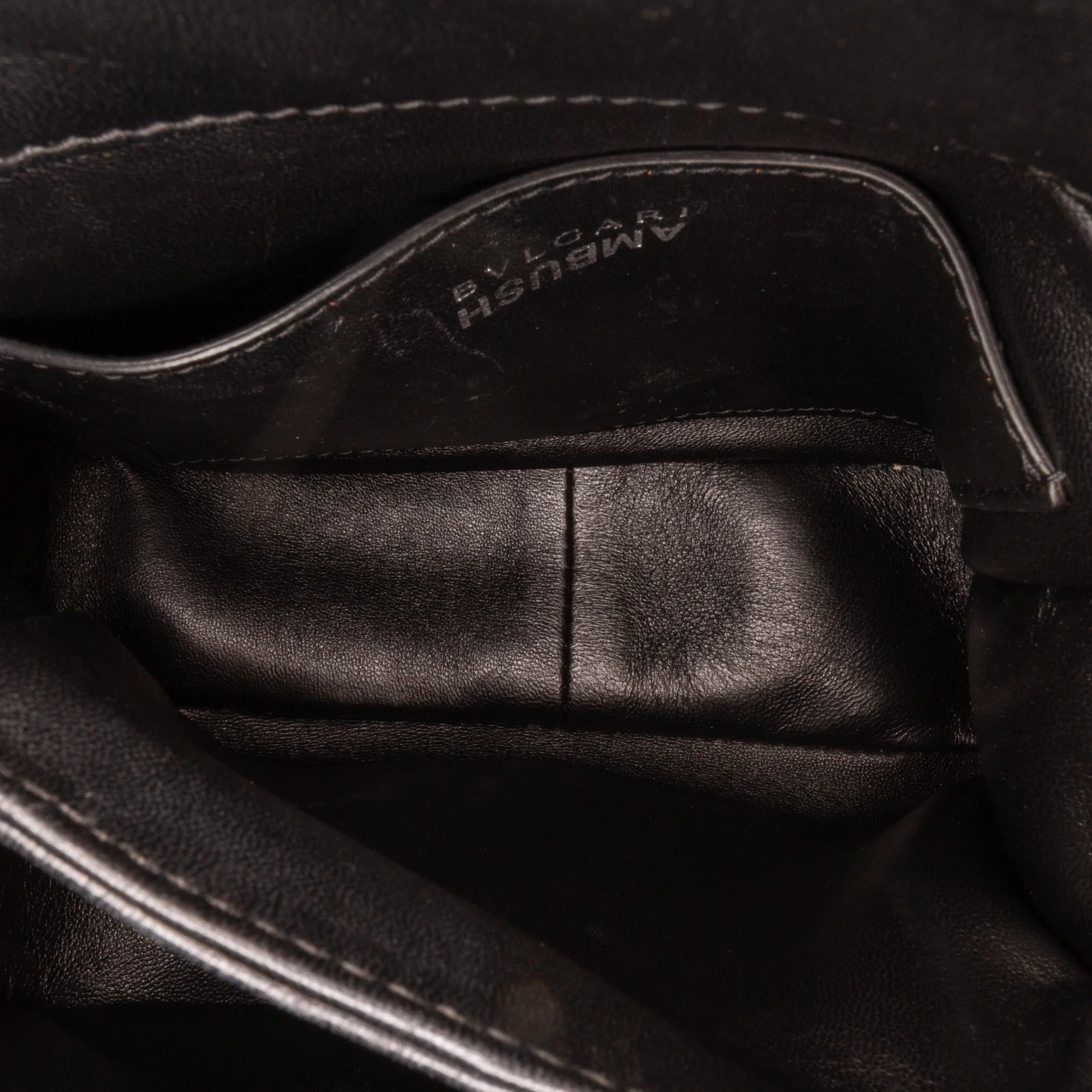 Pre-Owned Authenticated Bvlgari X Ambush Convertible Crossbody Bag Calf Leather Blue Satchel Unisex (Good)