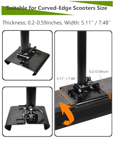 KALLAK Electric Scooter Seat Attachment Fit Curved Edge Deck from 5.1