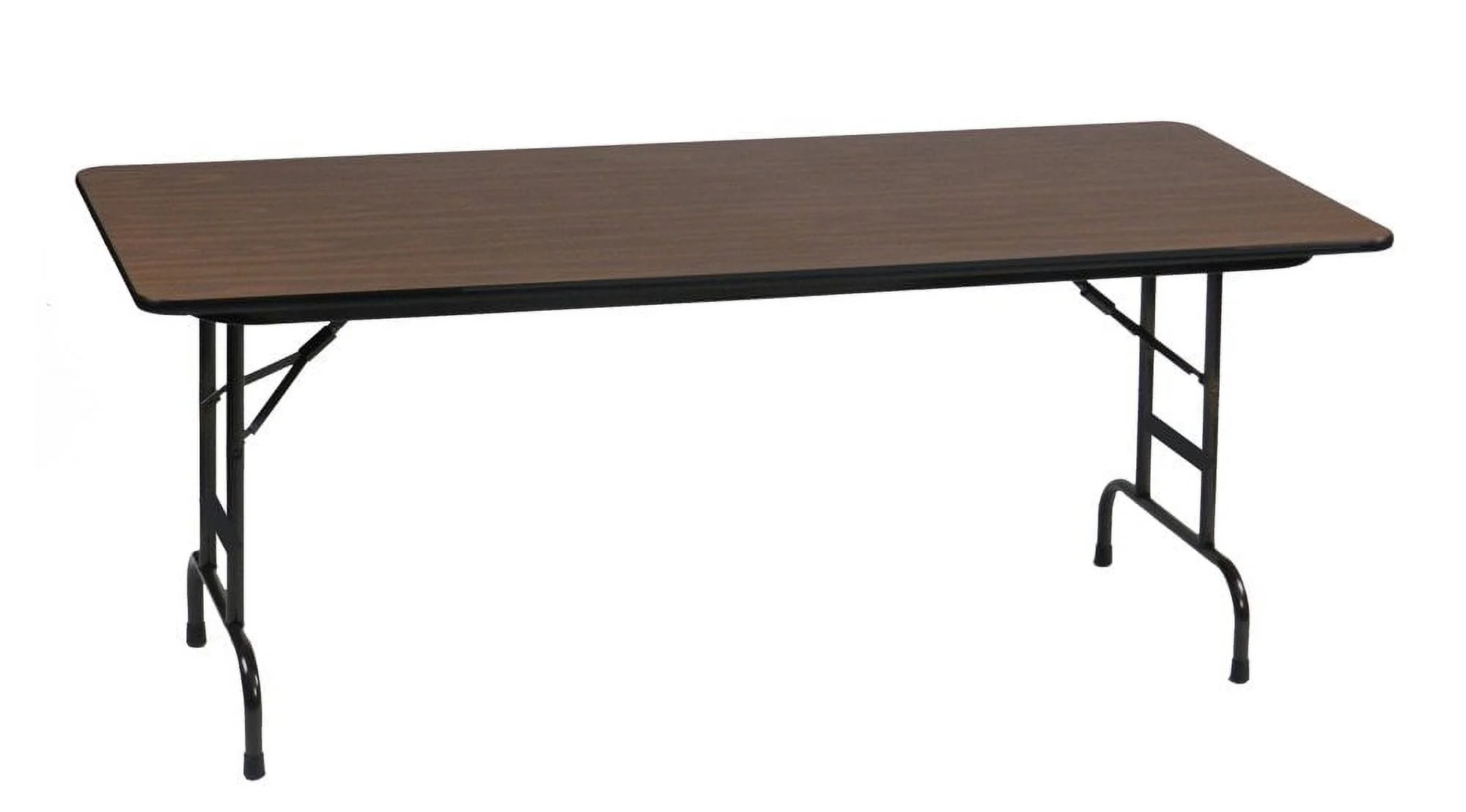 CFA3096M 01 Melamine Adjustable Height Top Folding Table, Rectangular, 30