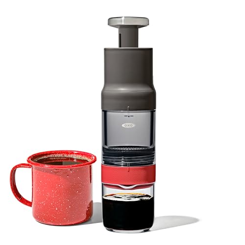 OXO Brew Rapid Brewer - Portable Coffee Maker, Fast Manual Hot & Cold Brew, Small Handheld Brewer, Compact Travel Coffee Maker