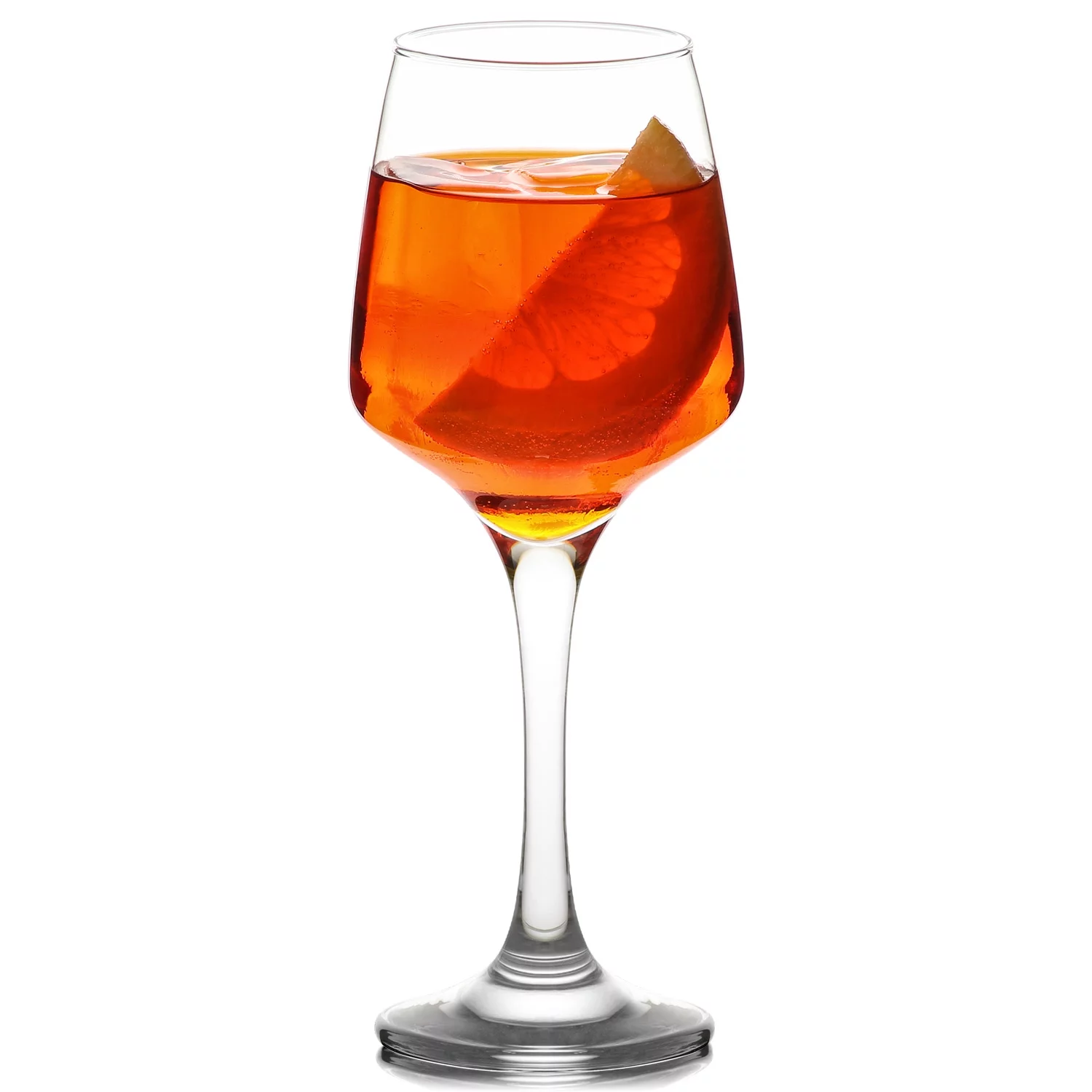 LAV Red Wine Glasses Set of 6 - Clear Wine Glasses with Stem 13.5 oz