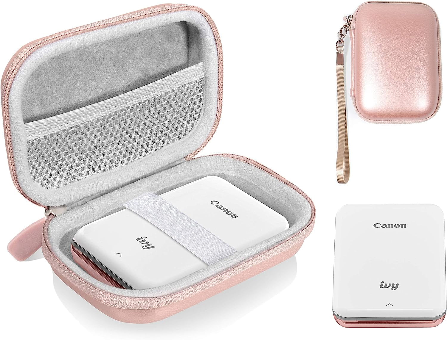 getgear Case for Canon Ivy Mobile Mini CLIQ, CLIQ+, CLIQ 2, CLIQ+2 Instant Camera Printer and Photo Printer, Also for Koda Series and HP Sprocket 2nd/ 1st (Rose Gold)