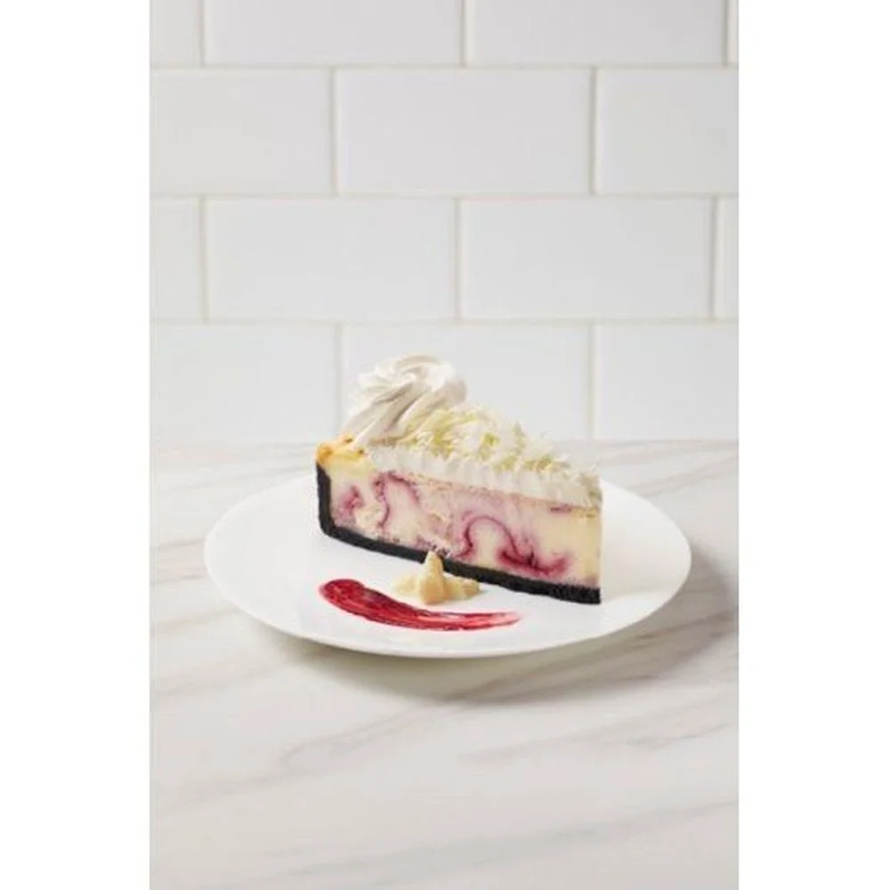 The Cheesecake Factory Bakery 10 inch 14 Slice White Chocolate Raspberry Cheesecake, 80 Ounce -- 2 per case