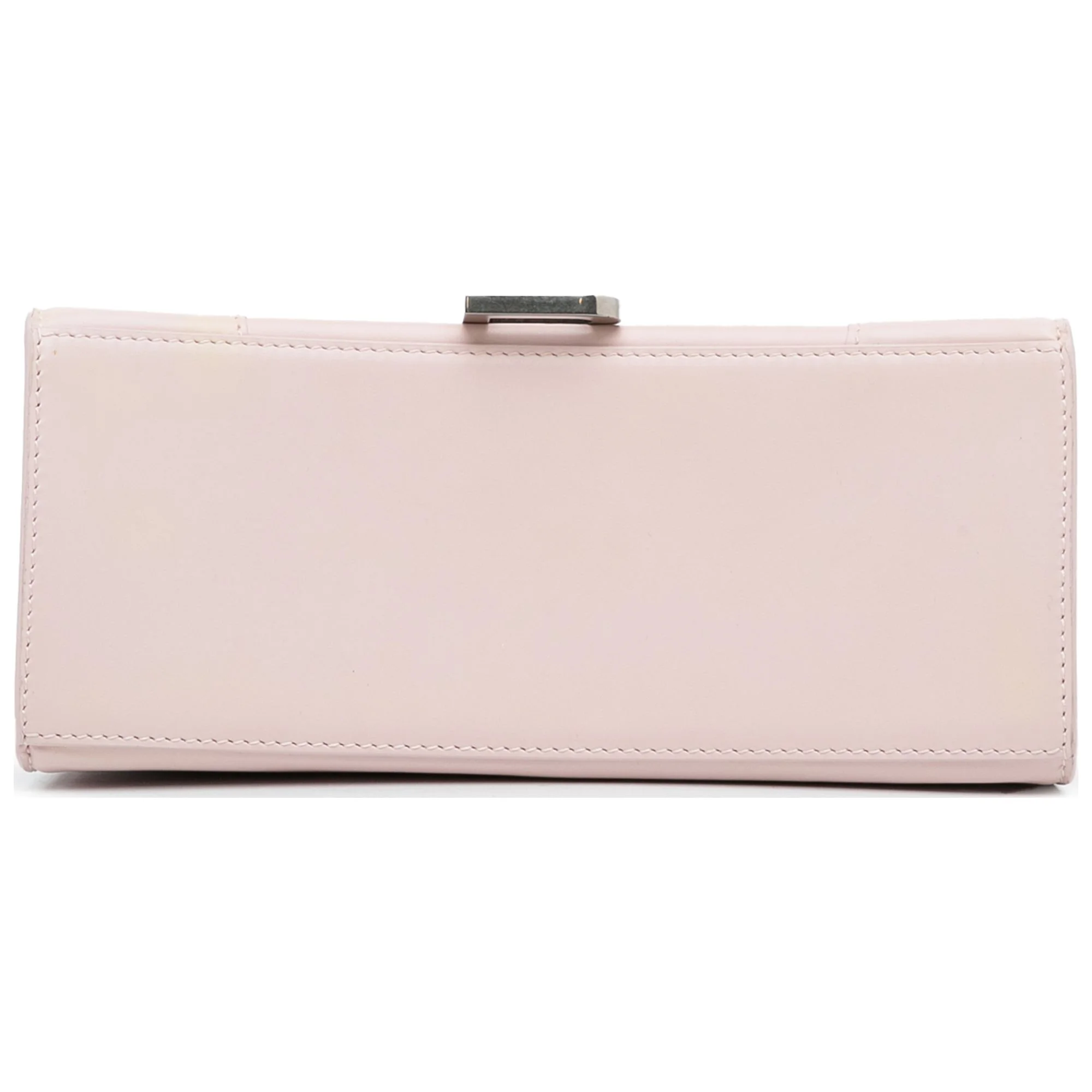 Pre-Owned Authenticated Balenciaga Hourglass S Satchel Calf Leather Pink Unisex (Good)