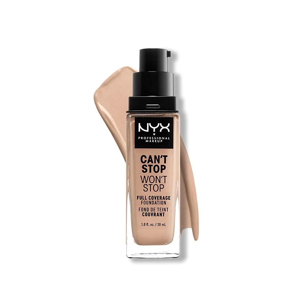 Nyx Professional Makeup Can't Stop Won't Stop Foundation - The Ultimate 24H Full Coverage Matte Finish for Flawless and Light Complexion
