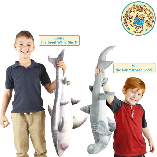 Sammy The Shark - 34 Inch Long Great White Stuffed Animal Plush