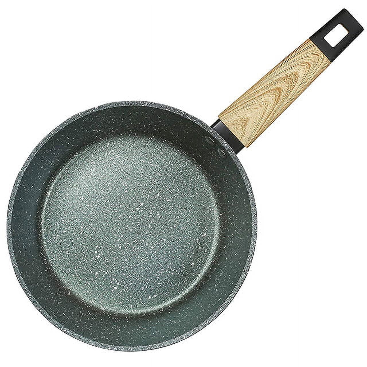 3 Quart Granite Nonstick Saucepan Cookware Set (Induction Compatible) (Forest Green)