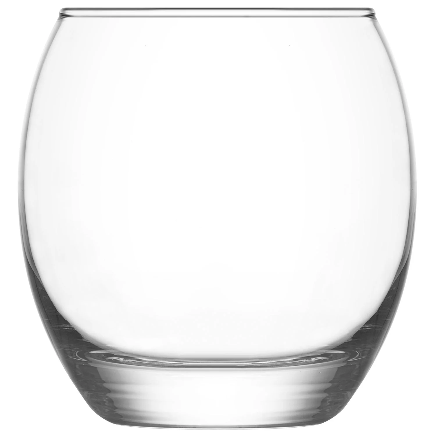 LAV Drinking Glasses Set of 6 - Glass Water and Beverage Tumblers 13.75 oz