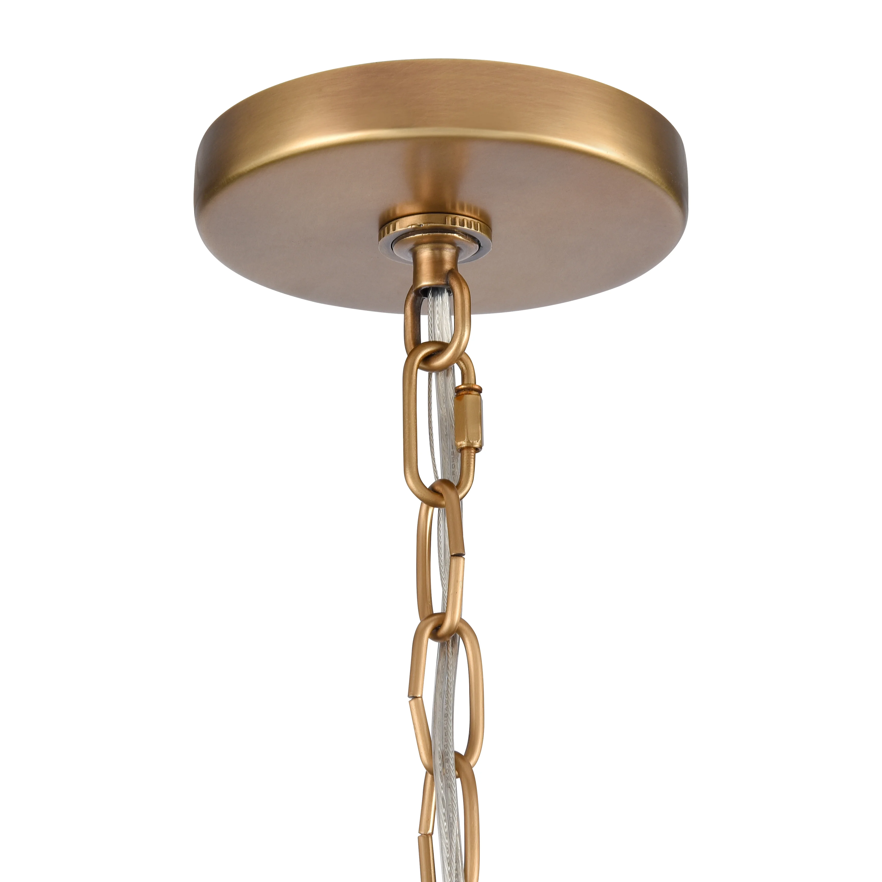 Elk Home 28-Inch Wide Cecil Chandelier, Traditional, Natural Brass