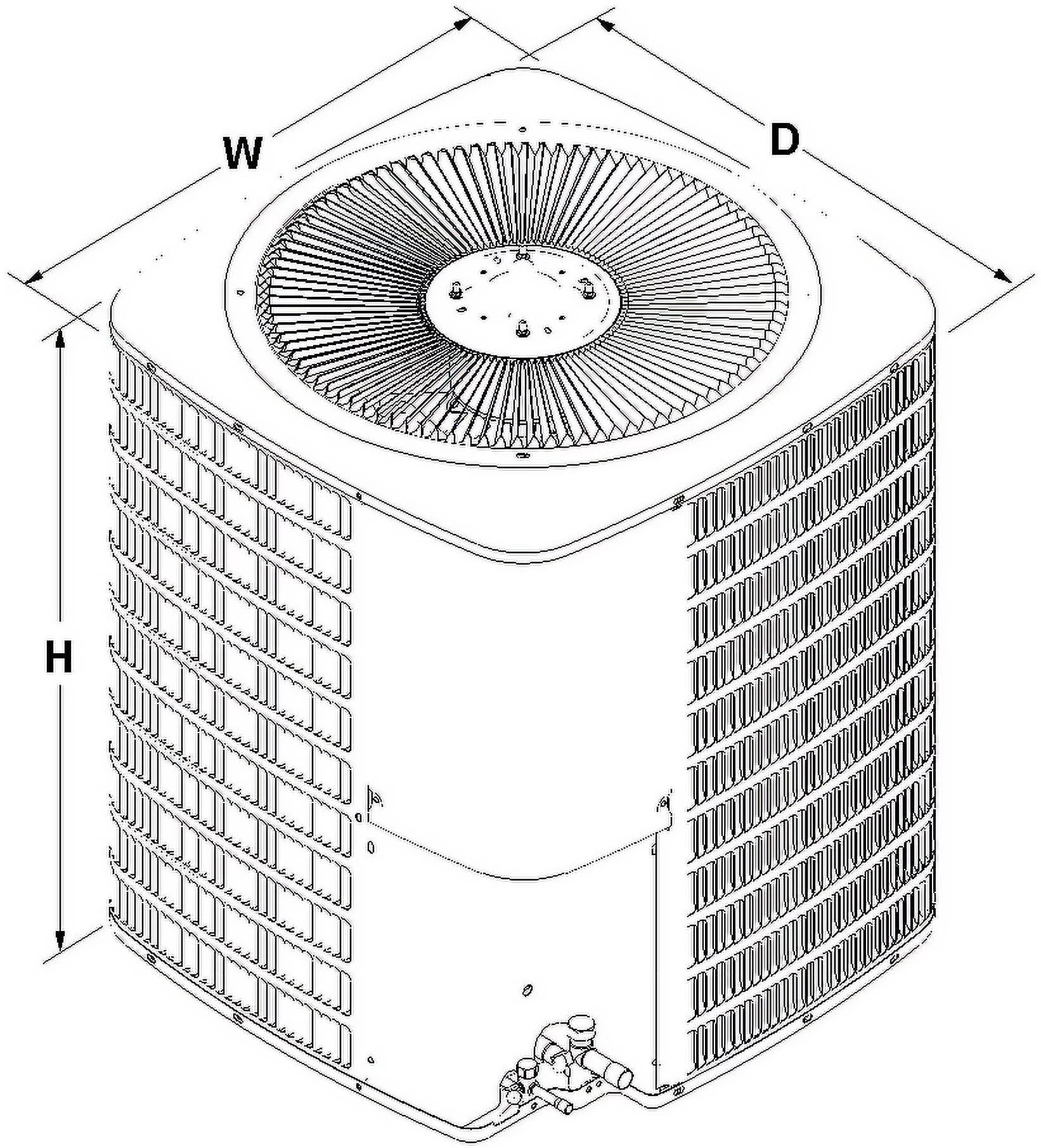 Goodman 5 Ton 14.3 SEER2 Value Series Air Conditioner Condenser - GSXN406010