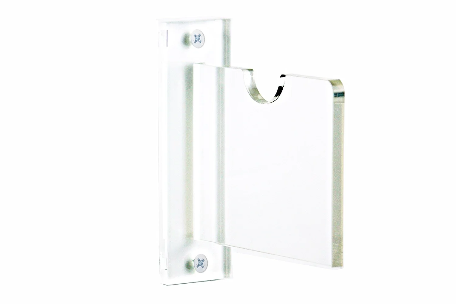 Deluxe Clear Acrylic Baseball Home Plate Wall Mount Bracket (A023-HP-SS)