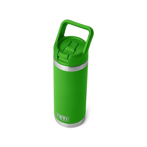 YETI Rambler 18 oz Bottle, Vacuum Insulated, Stainless Steel with Straw Cap, Beekeeper