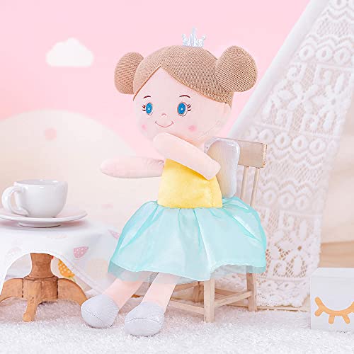 Gloveleya Baby Girl Gift First Baby Doll Plush Doll Print Sunflowers