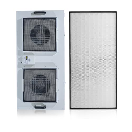HEPA H14-Filter Laminar Flow Hood Updated FanFilter Unit（Include HEPA Filter）100/ISO Class 5 Cleanroom/Laboratory/Cleanroom/Mushroom Room, Laminar Air Flow Hood(46.2